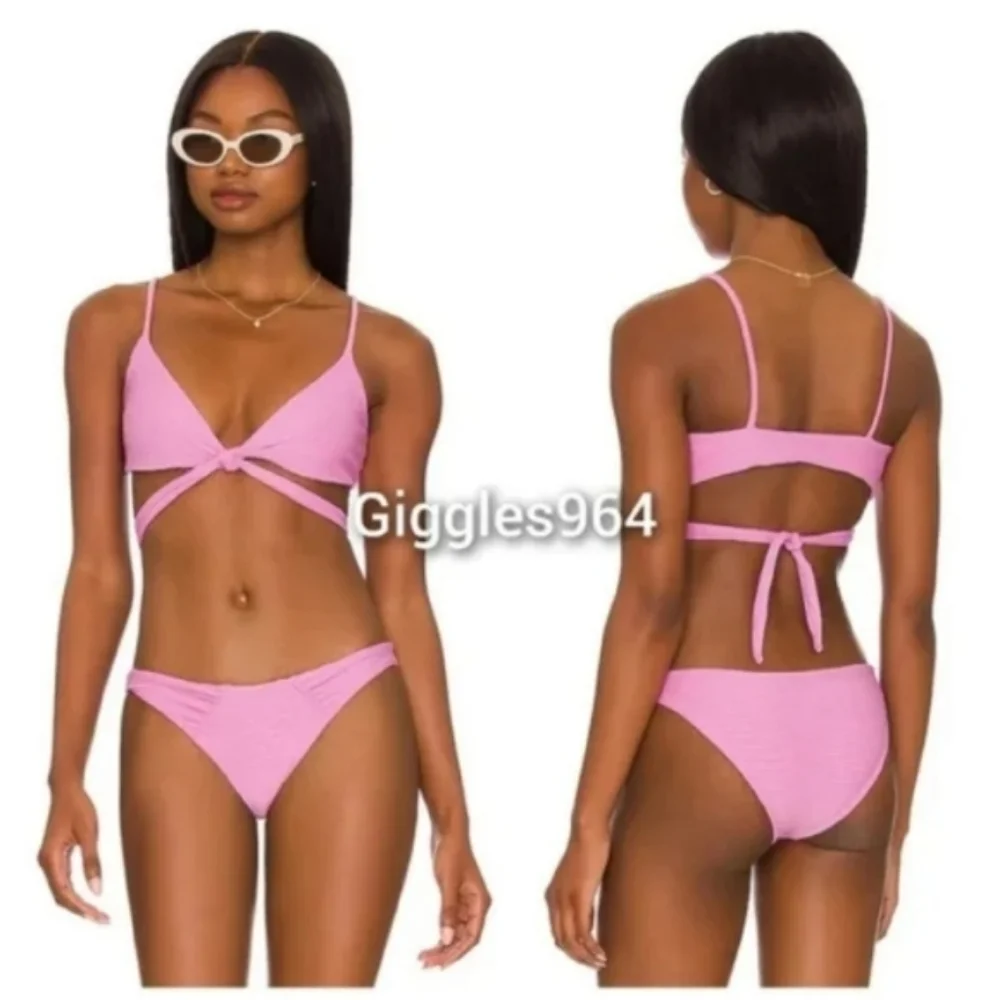 L*Space Chloe Sol Bikini Set Cream Rib - Picture 5 of 6